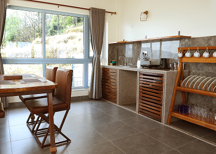 StillPoint apartment kitchen and living area