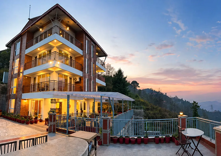 Property exterior at dusk